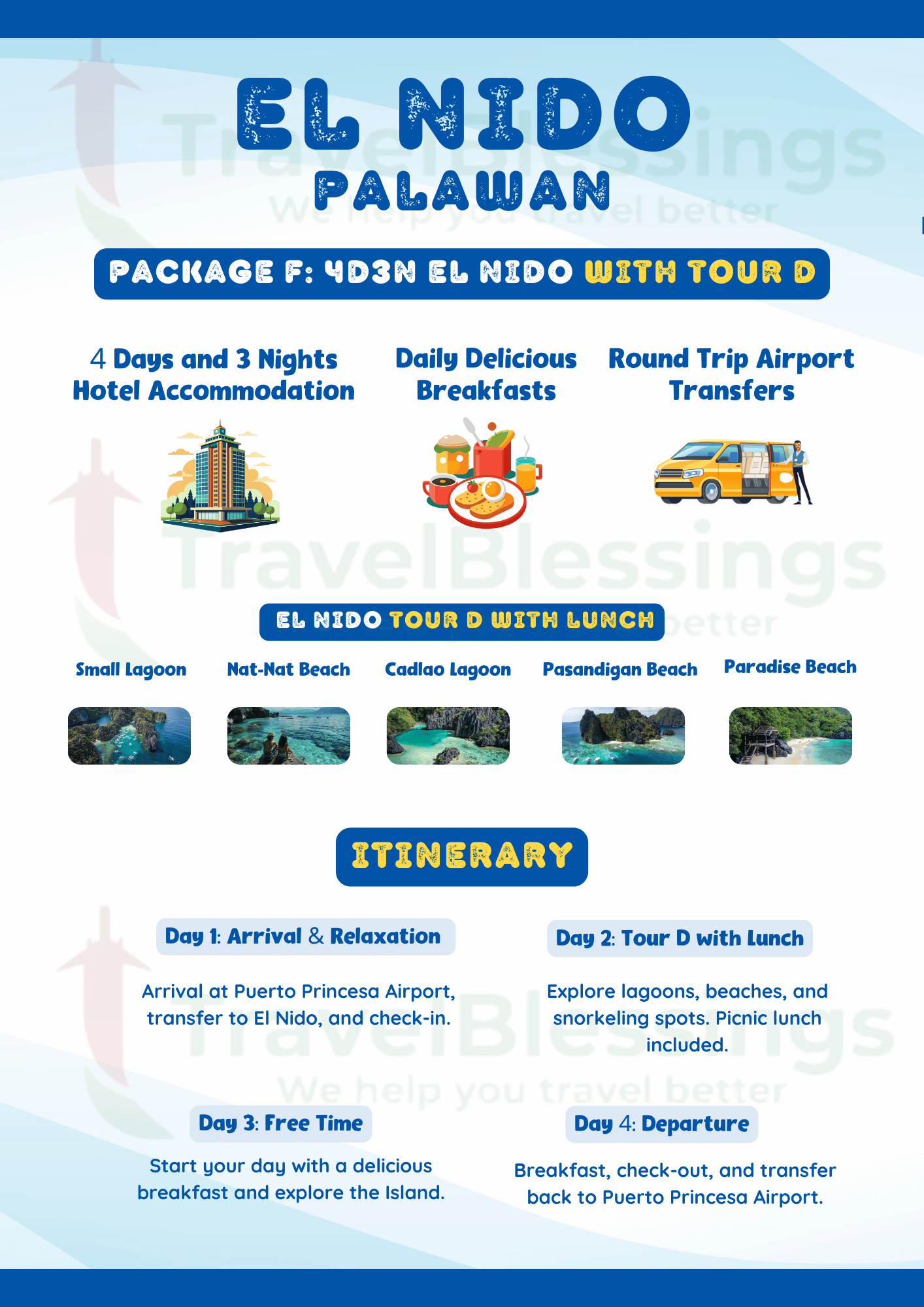 PACKAGE F_  4D3N EL NIDO WITH TOUR D