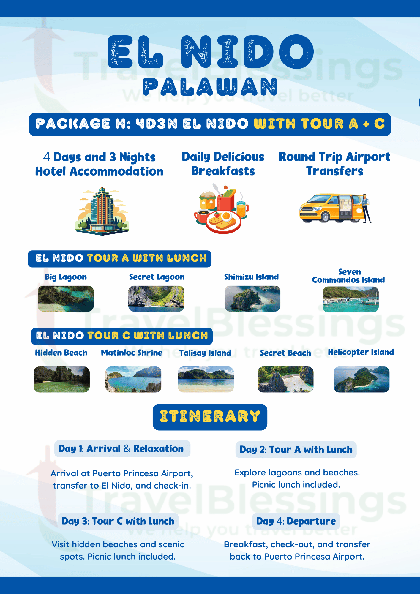 PACKAGE H_  4D3N EL NIDO WITH TOUR A + C