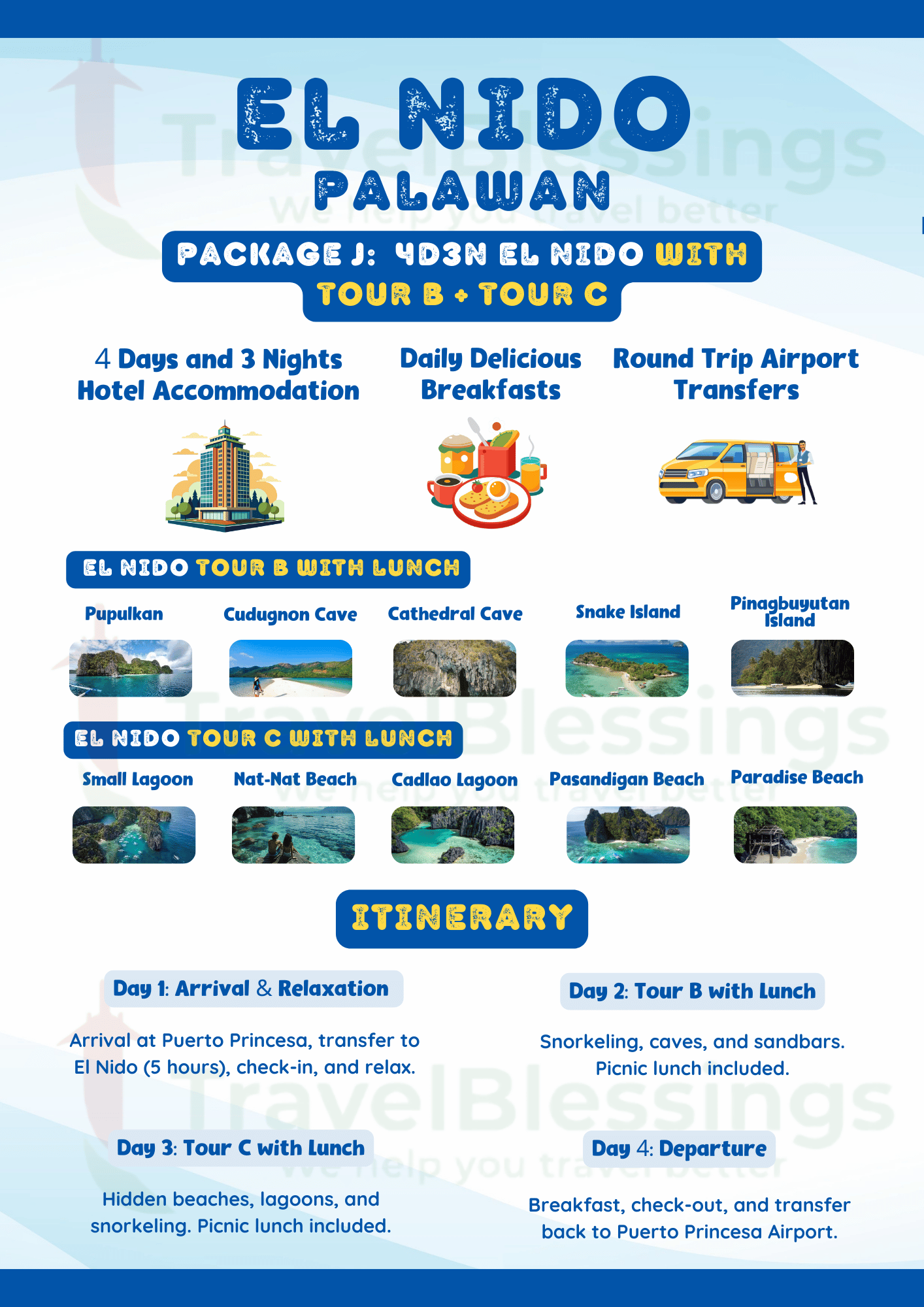 PACKAGE J_  4D3N EL NIDO WITH TOUR B + TOUR C